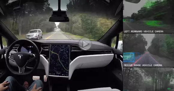 Cum arată o călătorie autonomă cu un model Tesla Motors