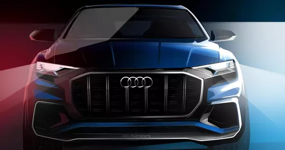 Audi Q8 Concept - Primele imagini teaser cu prototipul care debutează la Detroit