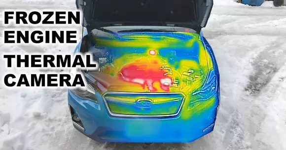 Iată cum se încălzește motorul tău. Clip filmat cu o cameră de termoviziune