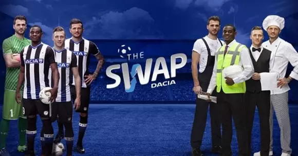 Dacia mai lansează o campanie de promovare alături de Udinese. O zi în locul fotbaliștilor tăi preferați!