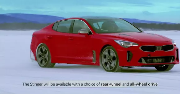 Primăvara vine cu o lecție de drift pe zăpadă cu Kia Stinger