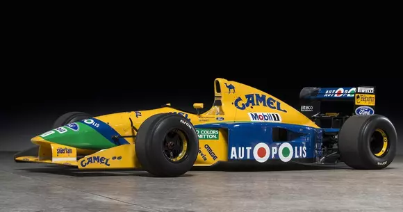 Monopostul Benetton B-191 pilotat de Michael Schumacher va fi scos la licitație