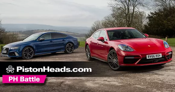 Porsche Panamera Turbo față în față cu Audi RS7 Performance