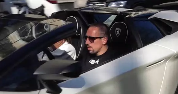 Franck Ribery și al său Lamborghini Aventador SV Roadster