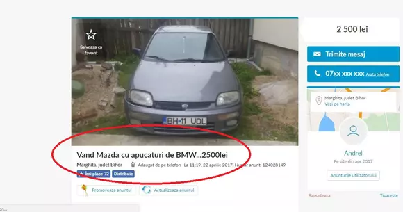 Anunțul de care râde toată România! Ce a putut să scrie acest român în anunțul de vânzare al mașinii sale!