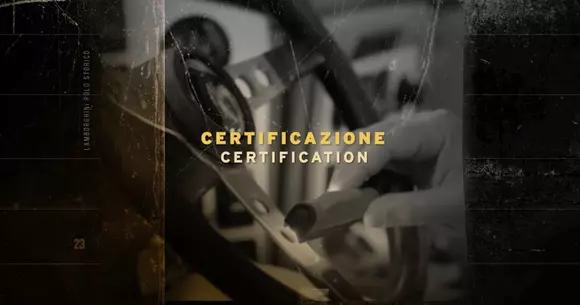 Polo Storico Lamborghini - obţinerea unui certificat de autenticitate