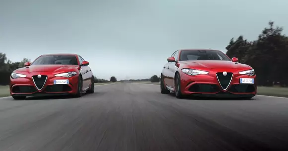 Momente rare: piloţii Scuderia Ferrari testează Alfa Romeo Giulia Quadrifoglio