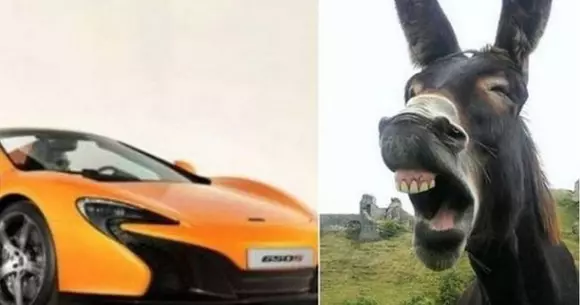Un măgar a mâncat vopseaua de pe un McLaren