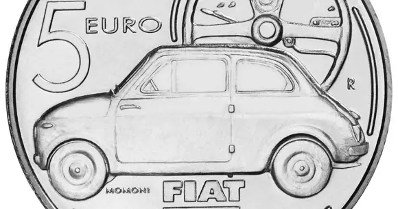 Fiat 500 apare într-o ediție limitată de monede în Italia