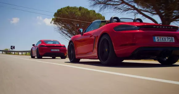 Porsche 718 Boxster GTS și Porsche 718 Cayman GTS - prezentare video