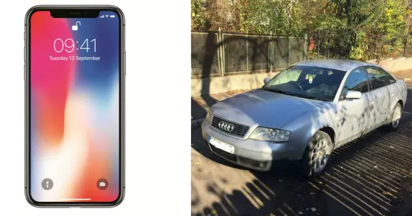 Apple iPhone X sau două Audi A6 din 2000?