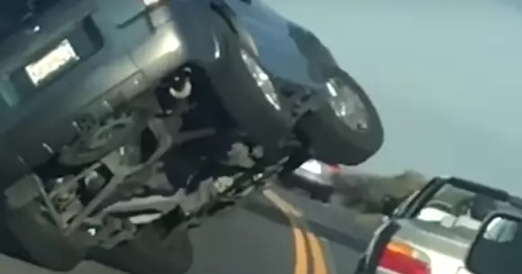 O șicanare în trafic cu rezultate neașteptate (Video)