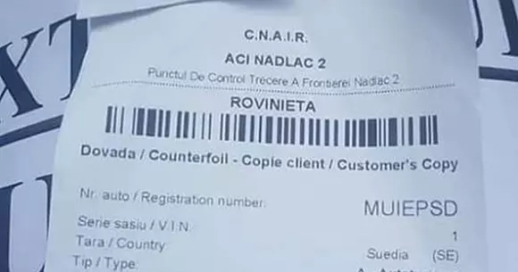 Un număr de înmatriculare a pus pe jar Poliția și a devenit viral pe internet