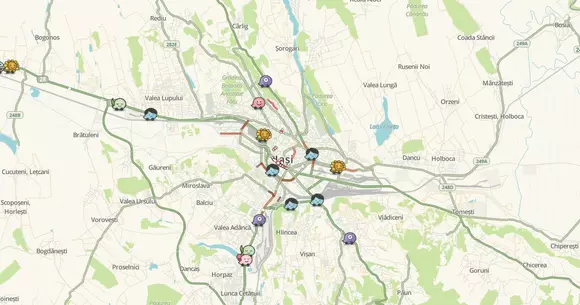 Mesaj politic publicat pe o populară aplicație de navigație