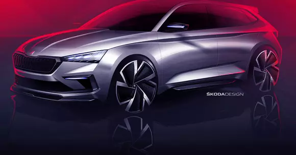 Skoda Vision RS: primele imagini ale conceptului pregătit pentru Paris