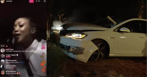 O cântăreață filma Live la volan și se pare că a produs un accident grav. Ce s-a întâmplat, de fapt