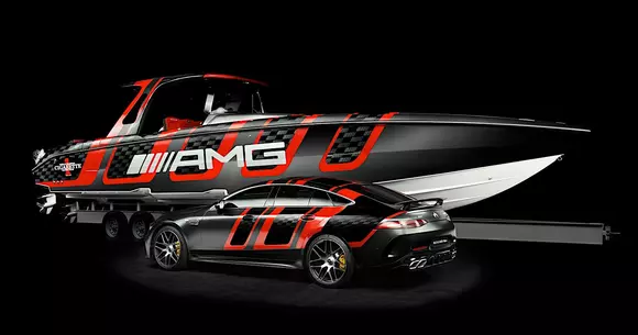 Cigarette Racing 41’ AMG Carbon Edition și Mercedes-AMG GT 4-Door – un duo exclusivist