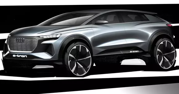 Conceptul Audi Q4 e-tron va debuta la Salonul Auto de la Geneva