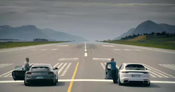 Ferrari GTC4Lusso vs. Porsche Panamera: Test de frâne în condiții extreme