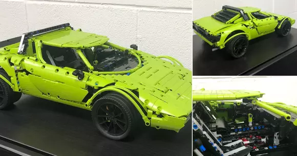 Sfidează legile LEGO: bărbatul acesta a construit o Lancia Stratos din piesele unui Porsche 911