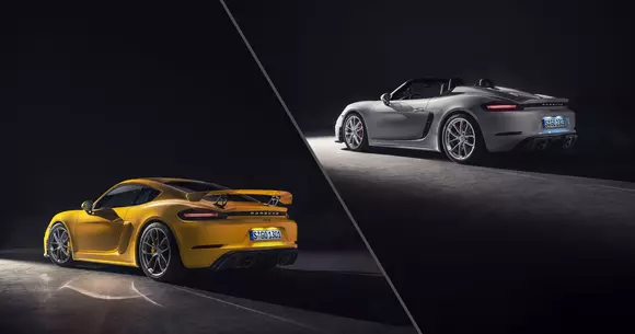 Porsche 718 Spyder și 718 Cayman GT4 - reîntoarcerea la clasic