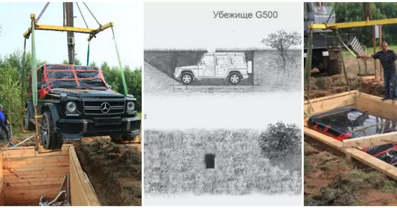 Mercedes-Benz Clasa G, îngropat în Rusia și transformat în buncăr. Cine se ascunde în el?