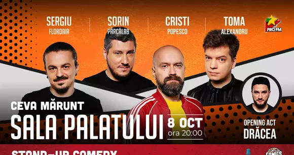 ”Ceva mărunt” la Sala Palatului. Curios să vezi ce e? Ia-ți bilet și mergi la show pe 8 octombrie