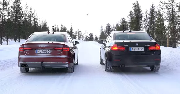 Audi quattro vs. BMW xDrive pe zăpadă: un test comparativ mai aprofundat (VIDEO)