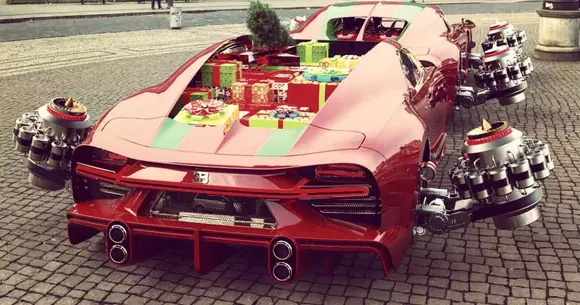 Cea mai scumpă Sanie a Moșului: două Bugatti Chiron cu reactoare în loc de roți