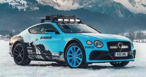 Bentley pentru drumuri grele: Conti GT preparat pentru curse pe gheață