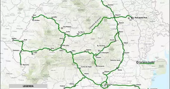 Așa va arăta România când vor fi terminate autostrăzile. În 2030