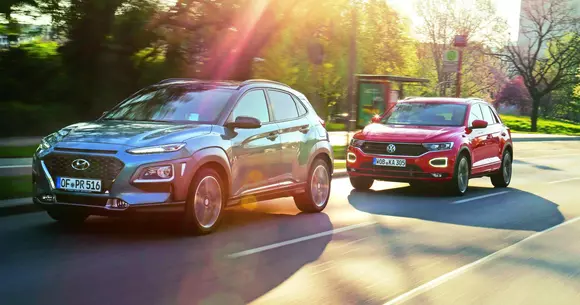 VW T-Roc vs. Hyundai Kona: Sclipirile de vârf ale clasei mici