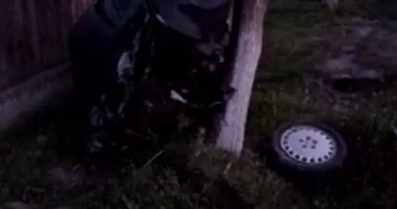 Accident greu de explicat în Olt: cum a ajuns cu mașina acolo?