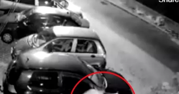 Un bărbat din Ploiești a furat în 20 de secunde capacele de la roțile unui autoturism (Video)