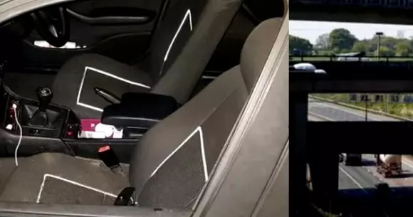 O femeie a căzut din maşină pe autostradă, după ce a ieşit pe geam să filmeze un clip