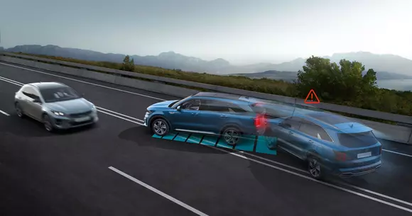 Kia Sorento primește sistemul Multi-Collision Braking
