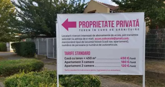 Arădeni puși să plătească sute de euro pe lună ca să folosească drumul către casă