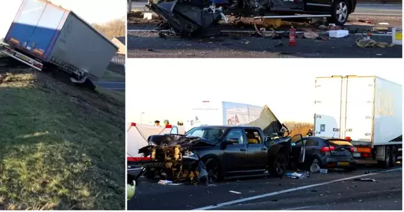 Șoferul român de TIR care a intrat cu 89 km/h în mai multe mașini, în Olanda, a fost condamnat