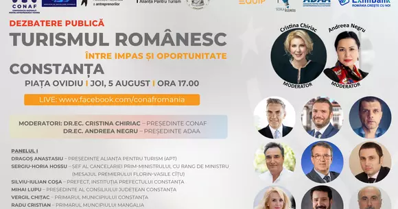 Proiectul național „TURISMUL ROMÂNESC: ÎNTRE IMPAS ȘI OPORTUNITATE” debutează pe 5 august la Constanța
