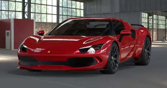 Nu că proaspătul Ferrari 296 GTB ar fi avut musai nevoie să fie „încins”: tunerul german DMC ne prezintă Ferrari 296 GTB Squalo.