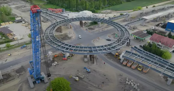 Lucrărire înaintează surprinzător la pasajul suprateran din Berceni