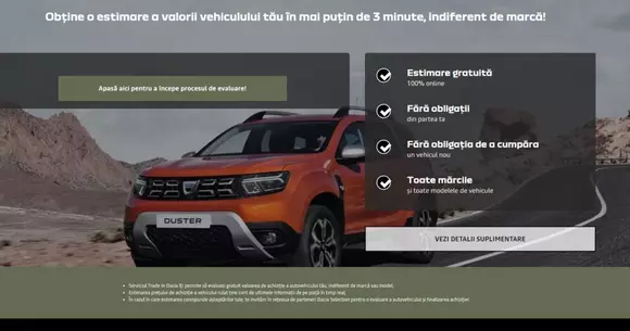 Vrei să vezi câți bani poți lua pe mașina ta? Accesează platformele de trade-in oferite de Dacia și Renault