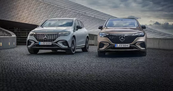 Termenii de ordine pentru succes par să fie acum „SUV” și „electric”. În traducere cu steluță: Mercedes EQE SUV.