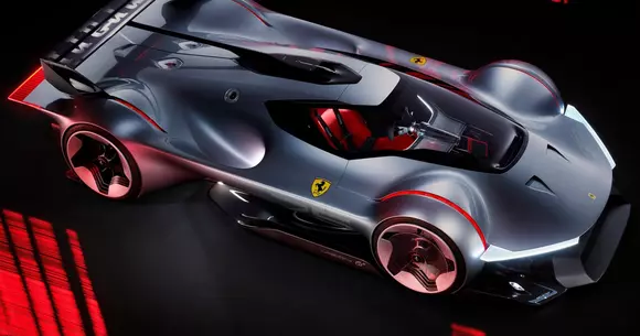 Firește, realitatea virtuală e mai frumoasă decât cea în care trăim concret, iar Ferrari Vision GT Concept confirmă asta.