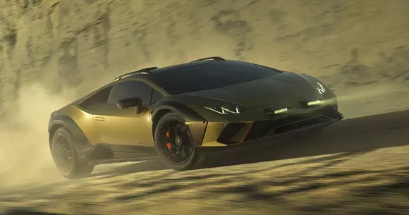 Reinterpretare radicală a sportivității, Lamborghini Huracan Sterrato vizează pilotajul pe suprafețe mai puțin închegate.