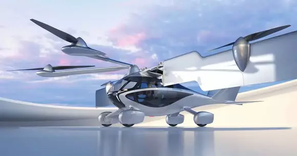 Vizitatorii de la CES 2023 au putut vedea prototipul vehiculului electric zburător Aska A5. Faza industrializării se apropie.