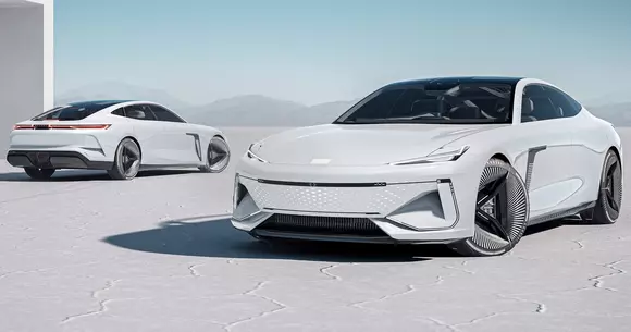 Tipic în ultimii ani: vezi un concept tare și nu te prinzi al cărei mărci este. Ca și Geely Galaxy Light, probabil e chinezărie.