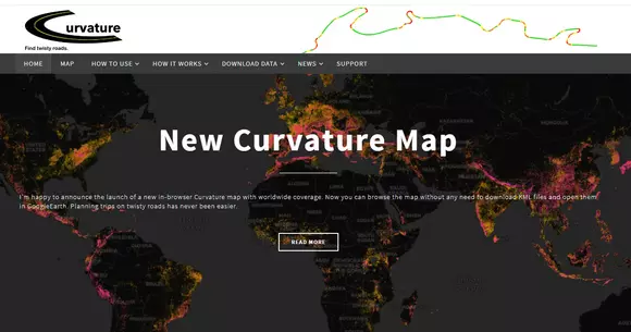 Ce fel de viraje ți-ar plăcea să aibă drumul tău de azi? Lejere sau strânse? Site-ul roadcurvature.com îți va înlesni alegerea.