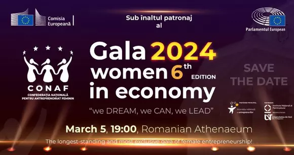 CONAF celebrează Excelența la feminin printr-un eveniment devenit tradiție - Gala Women In Economy, Ediția a VI-a: "We can, we dream, we lead!"