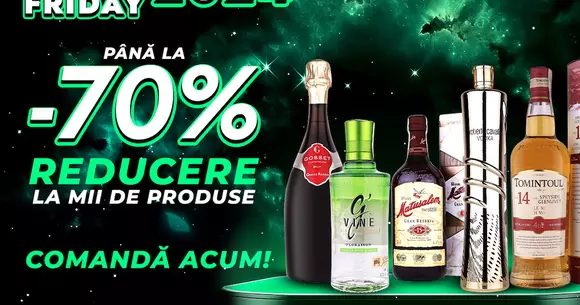 (P) Black Friday la FineStore: Mii de băuturi selecte au acum reduceri de preț consistente